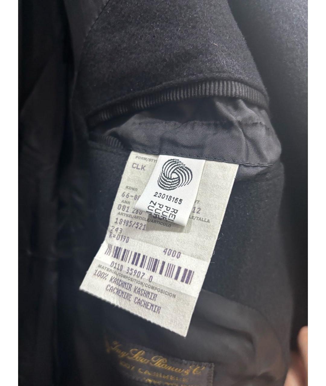 HUGO BOSS Черное кашемировое пальто, фото 4