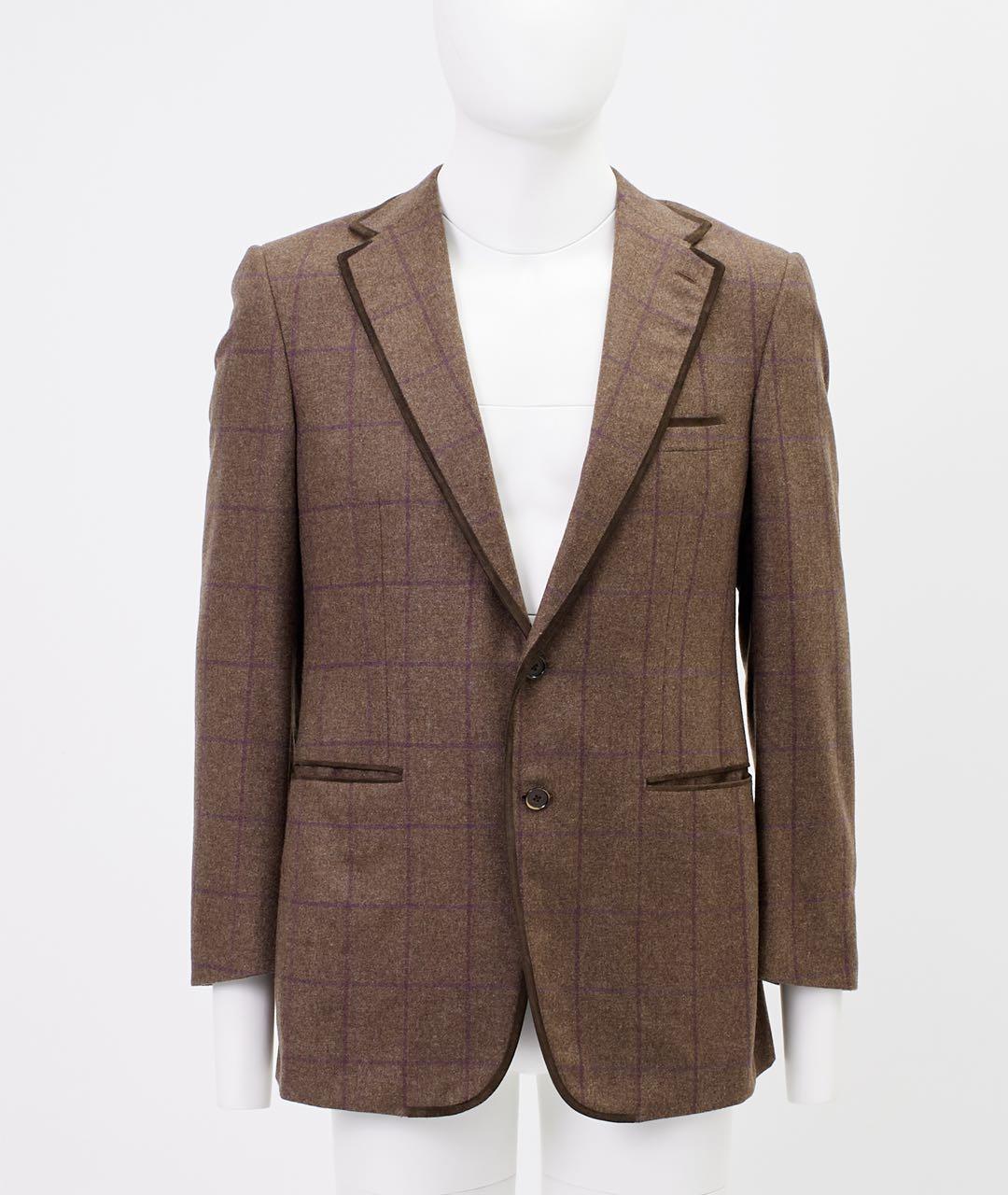 STEFANO RICCI Коричневый шерстяной пиджак, фото 5