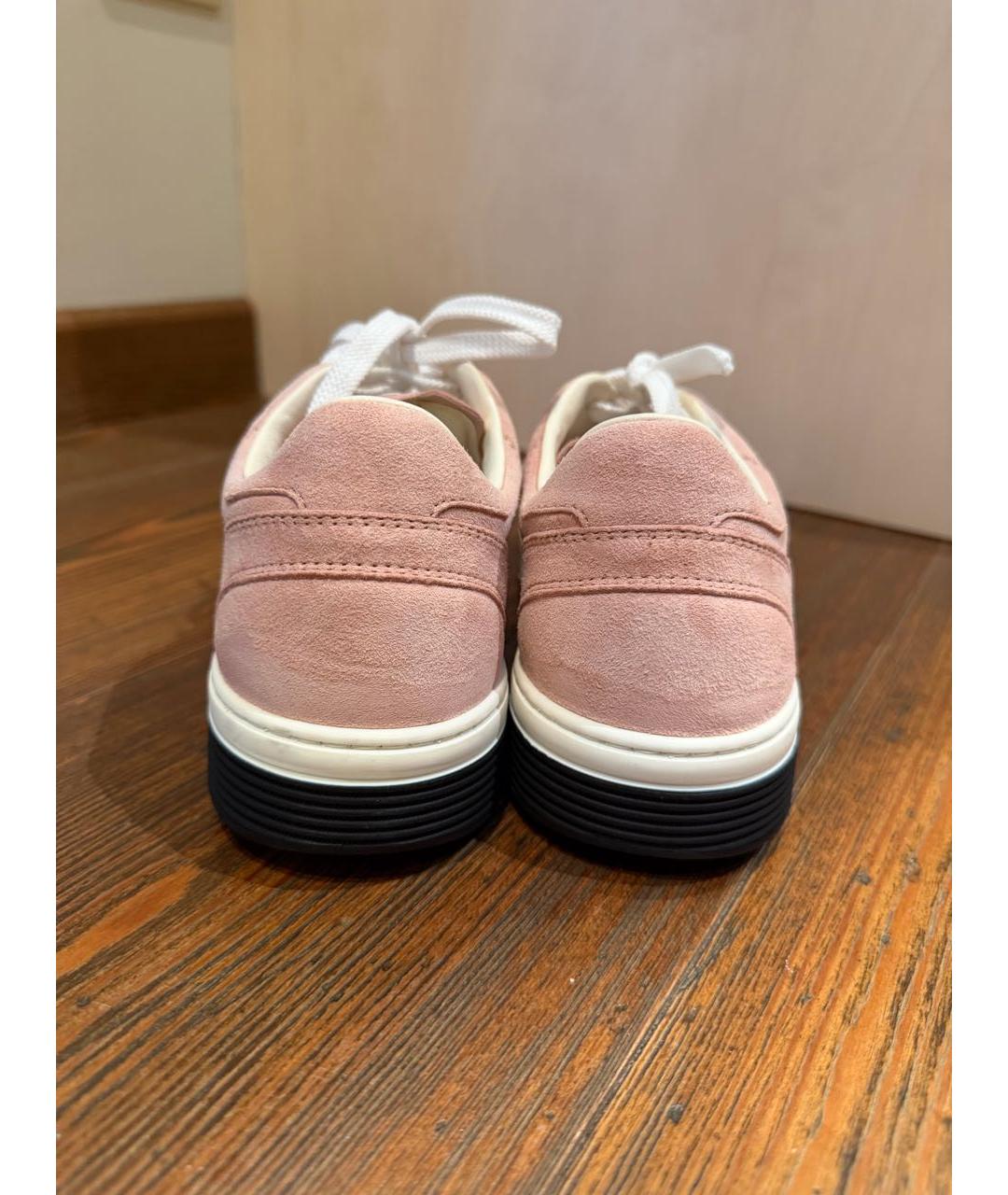 CHANEL Розовые замшевые кеды, фото 8