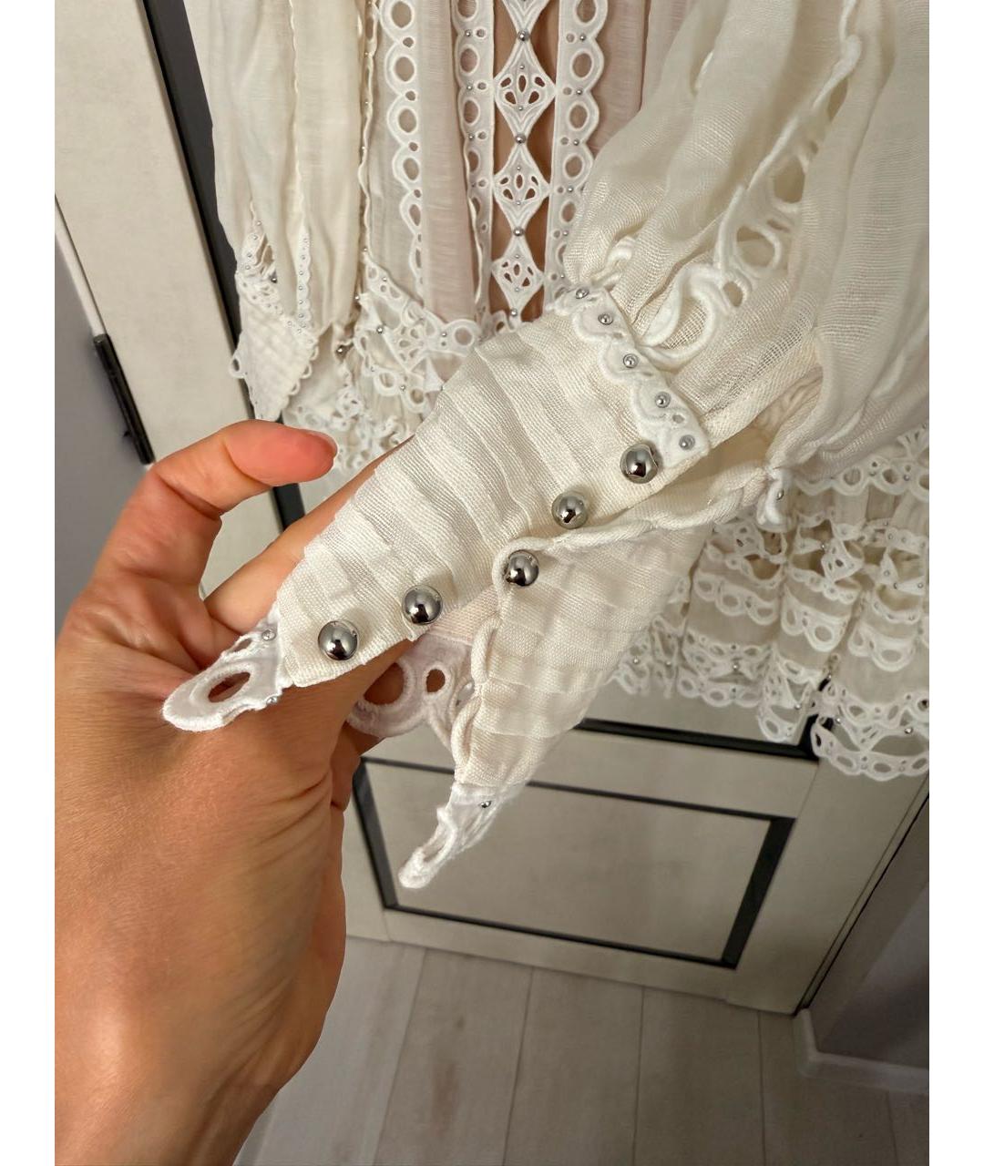 ZIMMERMANN Бежевое хлопковое вечернее платье, фото 8