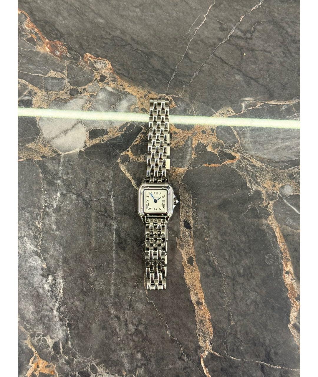 CARTIER Серебряные платиновые часы, фото 6