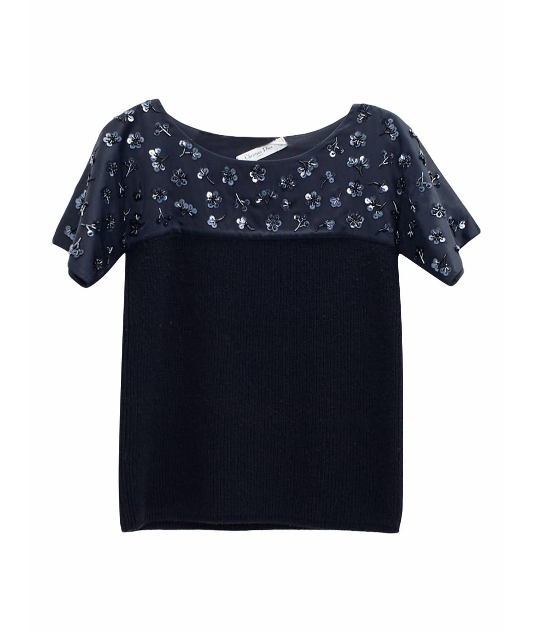 CHRISTIAN DIOR Синяя хлопковая блузы, фото 1