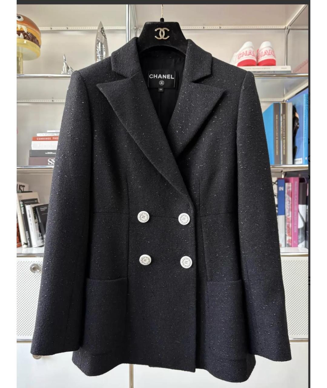CHANEL Мульти шерстяной жакет/пиджак, фото 7