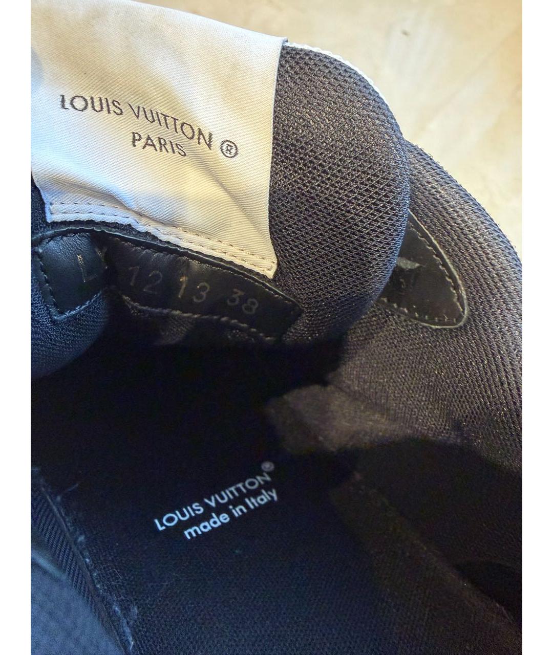 LOUIS VUITTON Белые кожаные кроссовки, фото 7