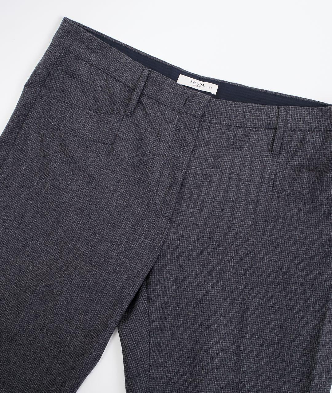 PRADA Серые шерстяные бриджи, фото 4