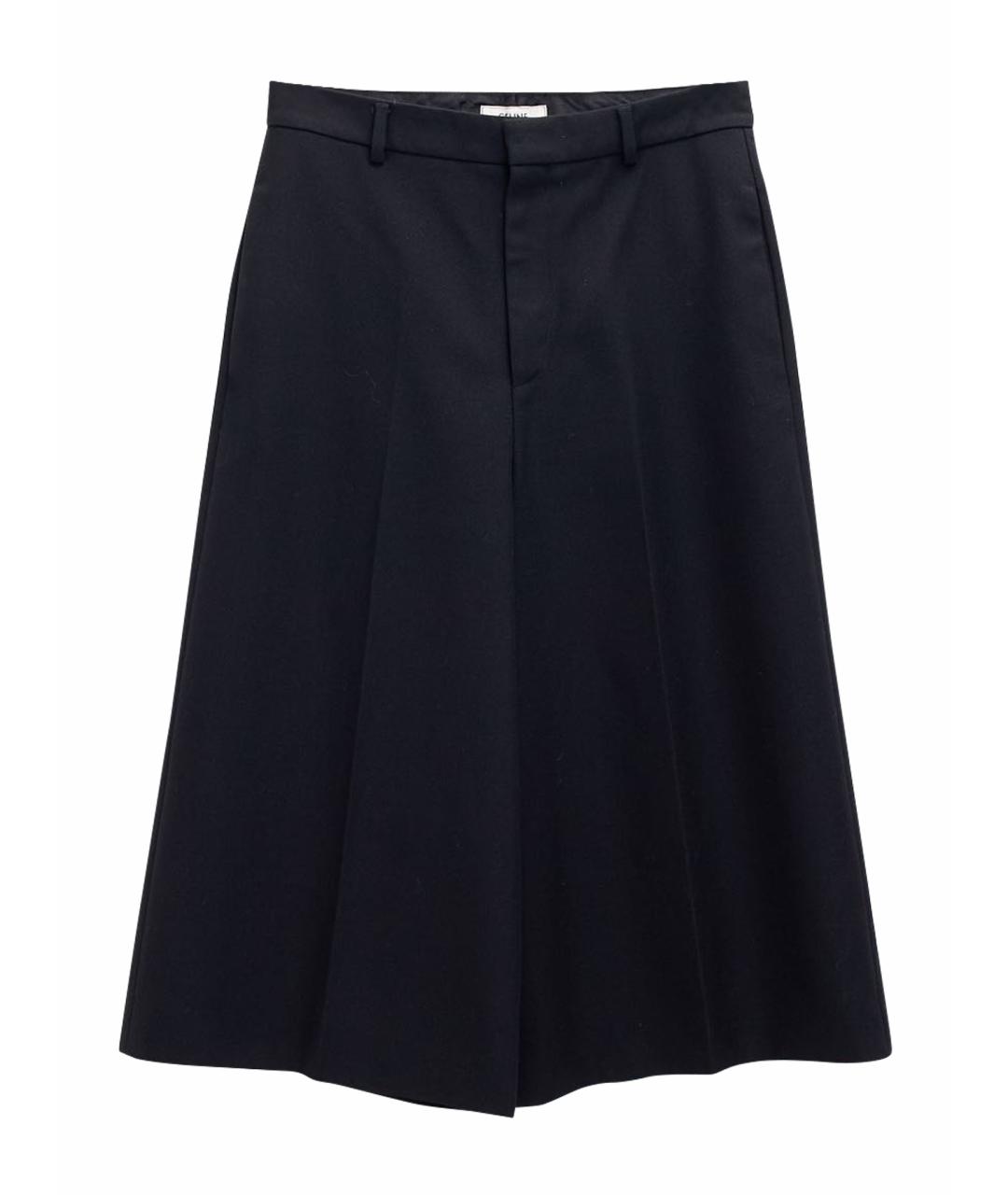 CELINE Черная полиэстеровая юбка макси, фото 1