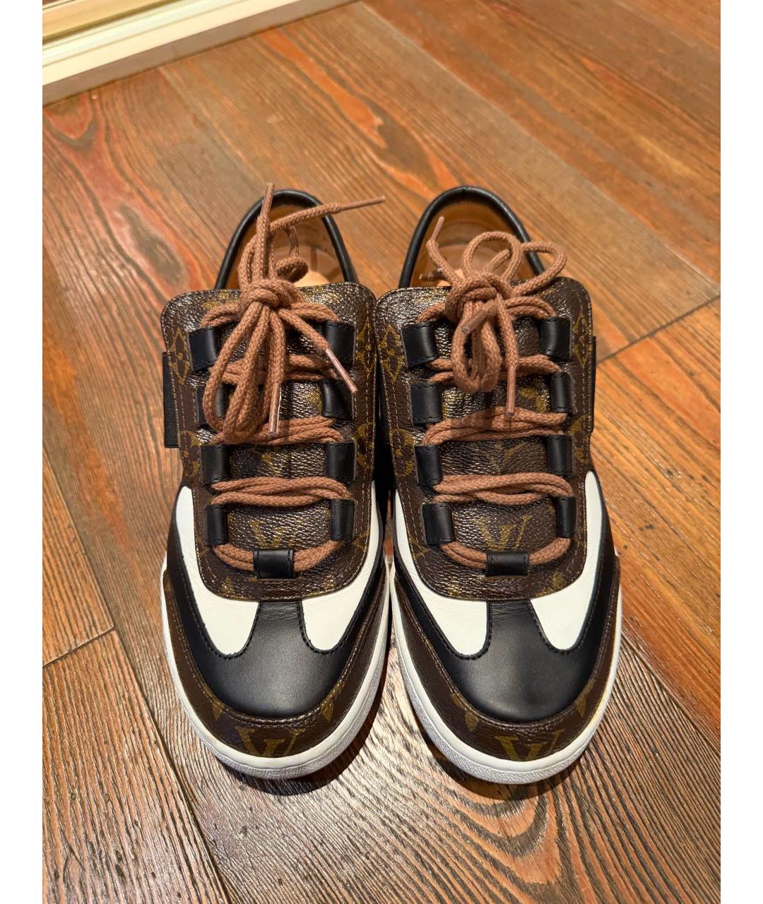 LOUIS VUITTON Коричневые кеды, фото 2