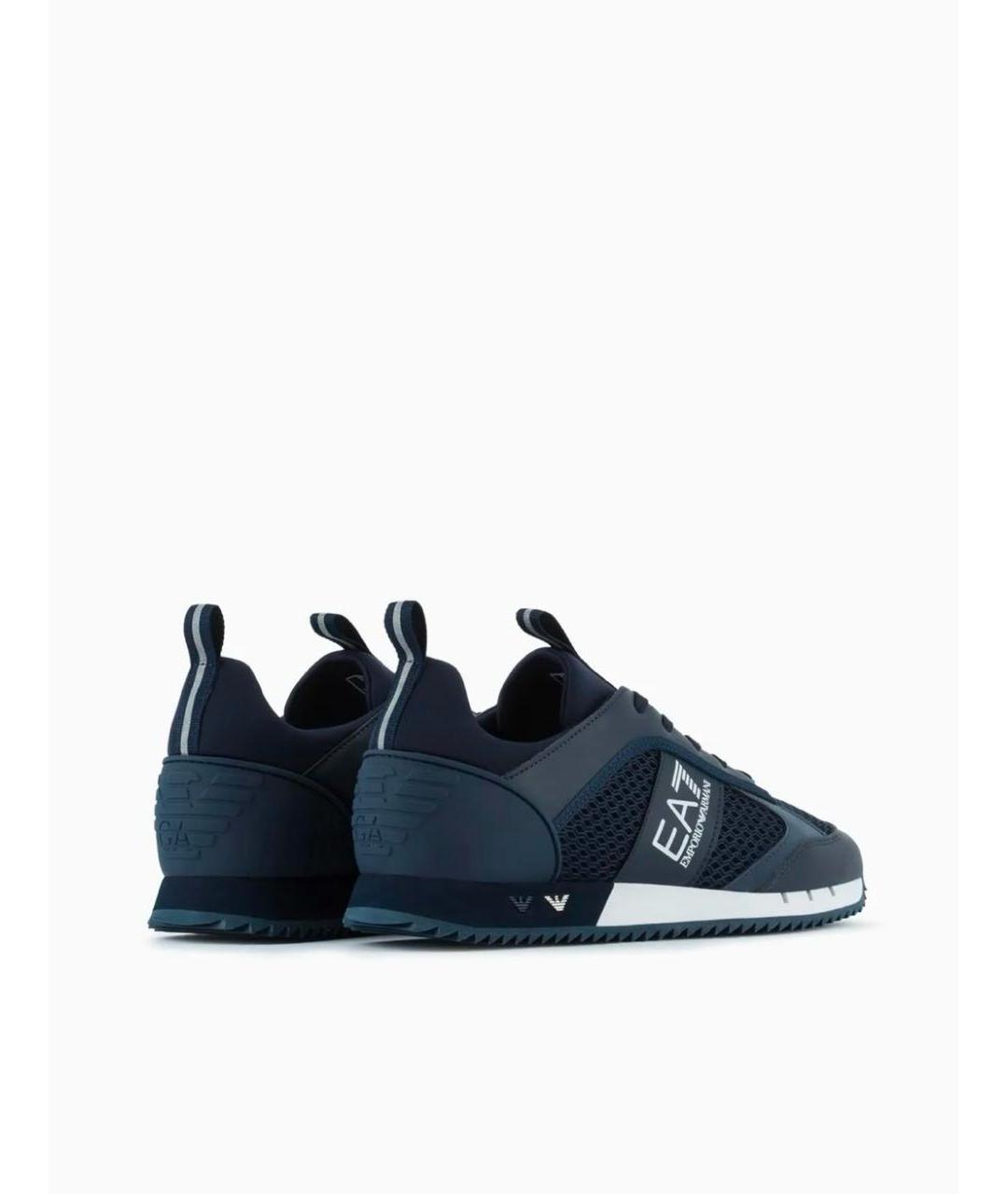 EA7 Темно-синие низкие кроссовки / кеды, фото 3