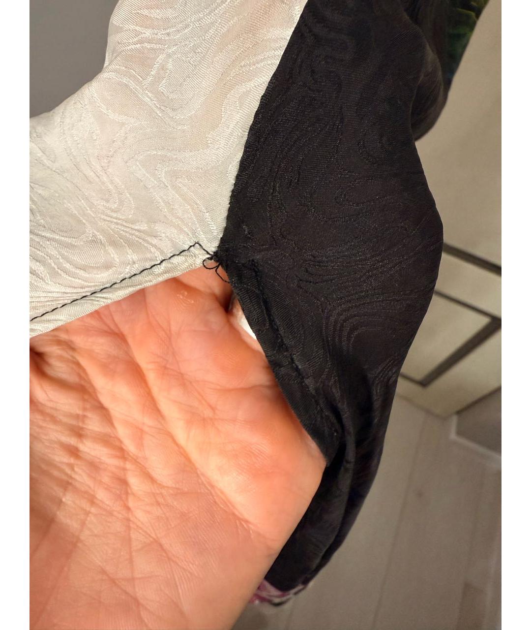 OFF-WHITE Мульти шелковое повседневное платье, фото 7