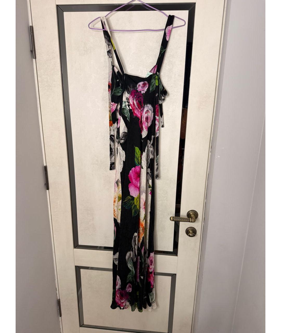 OFF-WHITE Мульти шелковое повседневное платье, фото 2