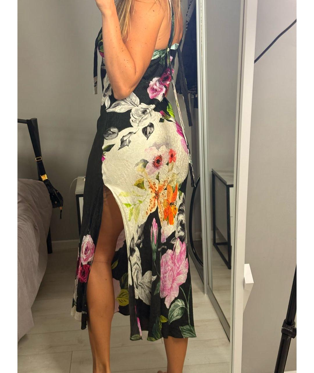 OFF-WHITE Мульти шелковое повседневное платье, фото 8