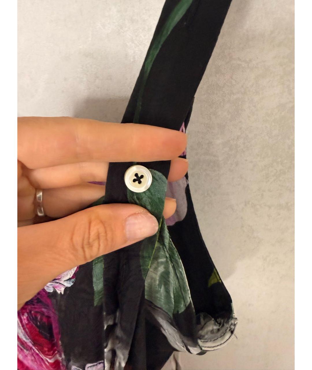 OFF-WHITE Мульти шелковое повседневное платье, фото 6