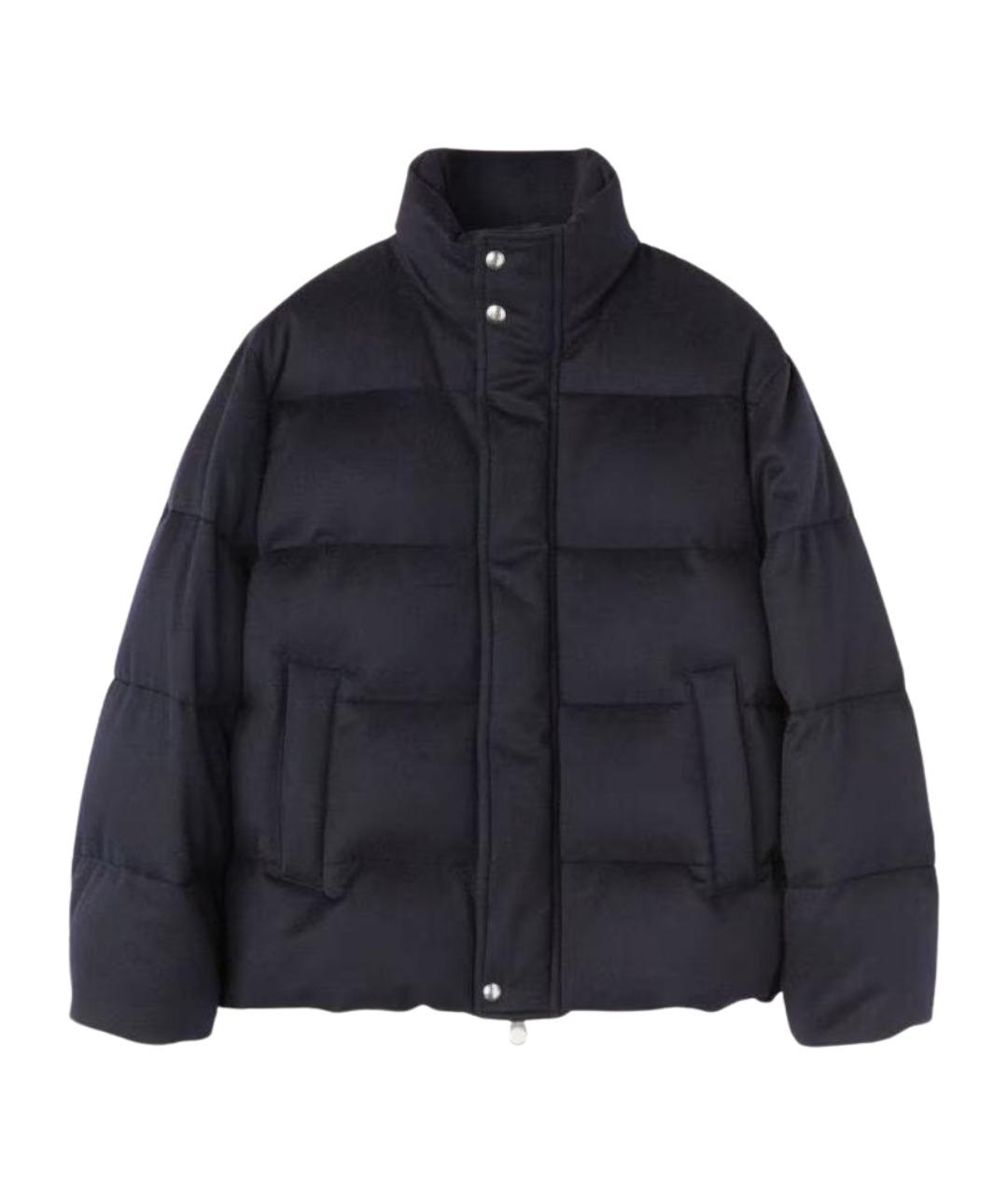 LORO PIANA Синий кашемировый пуховик, фото 1