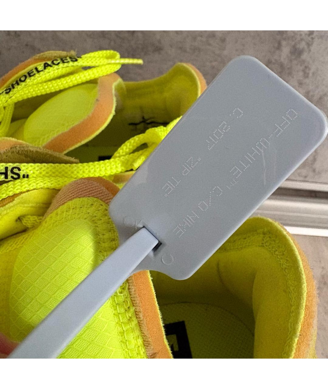 NIKE X OFF-WHITE Зеленые низкие кроссовки / кеды, фото 5