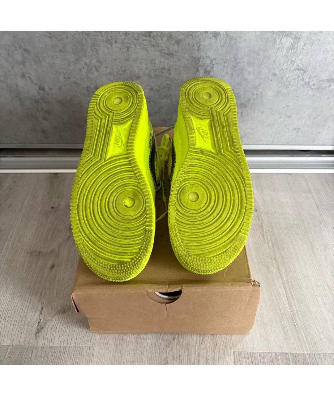 NIKE X OFF-WHITE Зеленые низкие кроссовки / кеды, фото 3