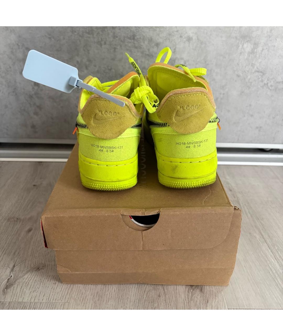 NIKE X OFF-WHITE Зеленые низкие кроссовки / кеды, фото 2