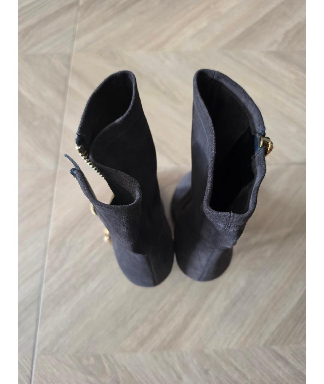 GIUSEPPE ZANOTTI DESIGN Коричневые замшевые ботильоны, фото 3