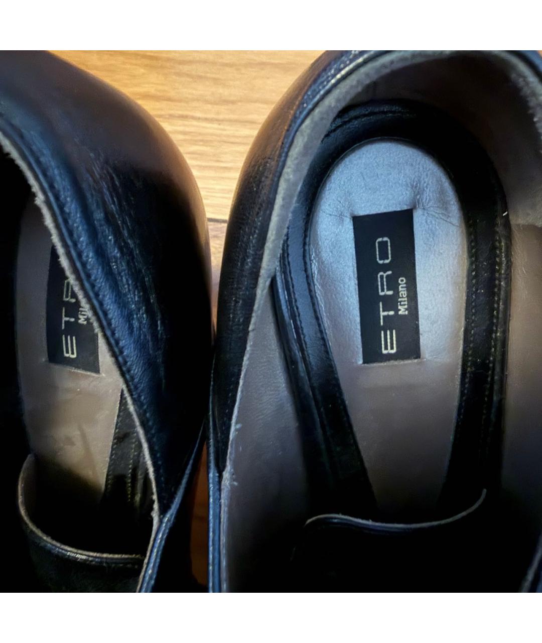 ETRO Черные кожаные ботильоны, фото 5