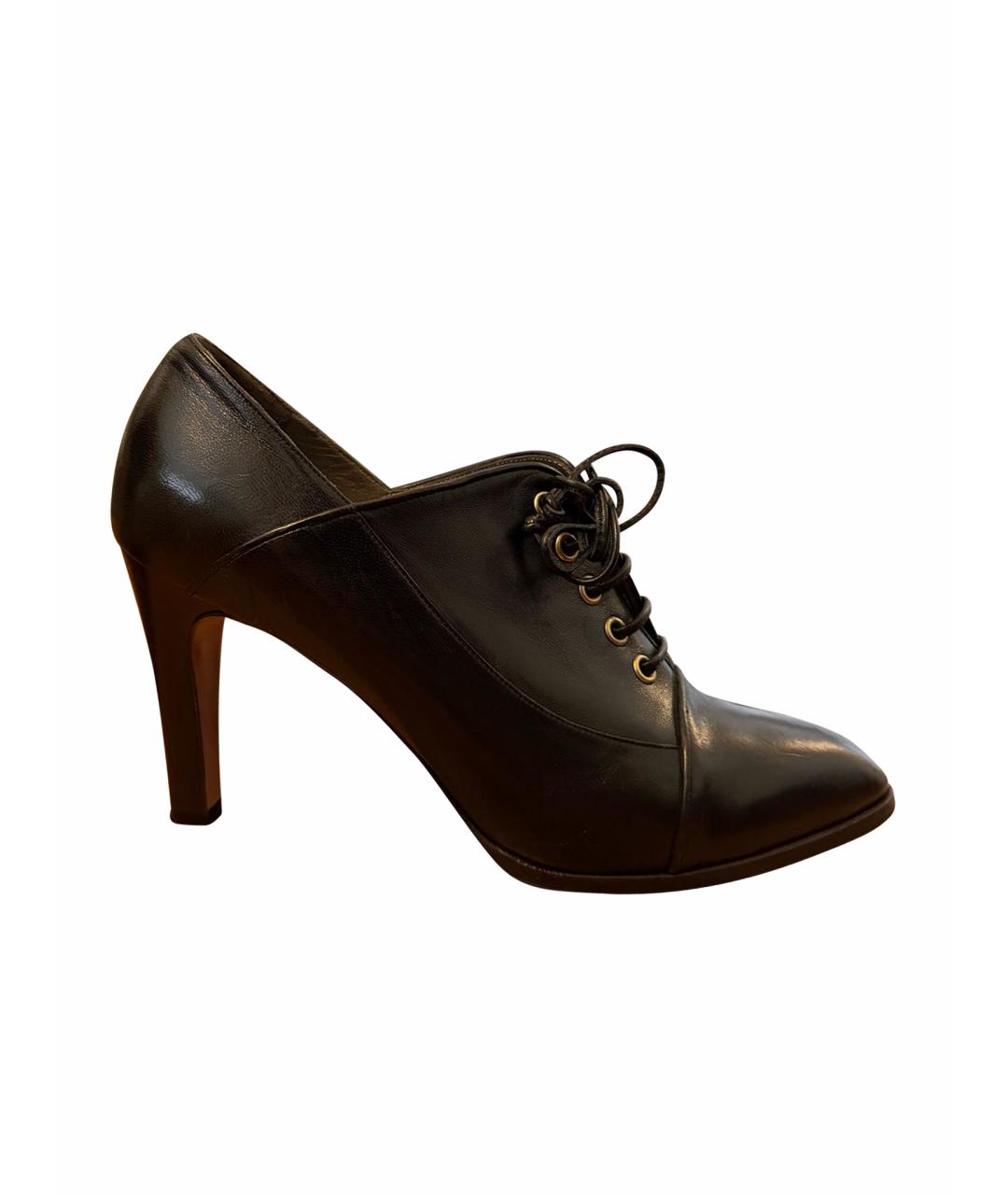 ETRO Черные кожаные ботильоны, фото 1