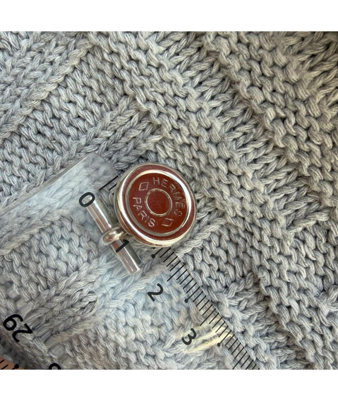 HERMES Серебряные серебряные запонки, фото 7