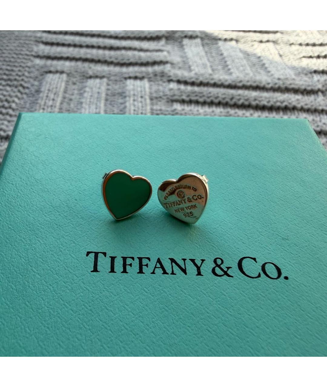 TIFFANY&CO Серебряные серебряные серьги, фото 3