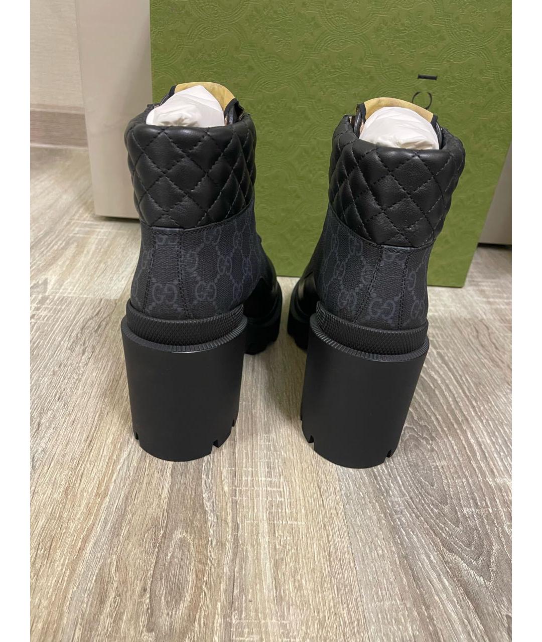 GUCCI Черные ботинки, фото 4