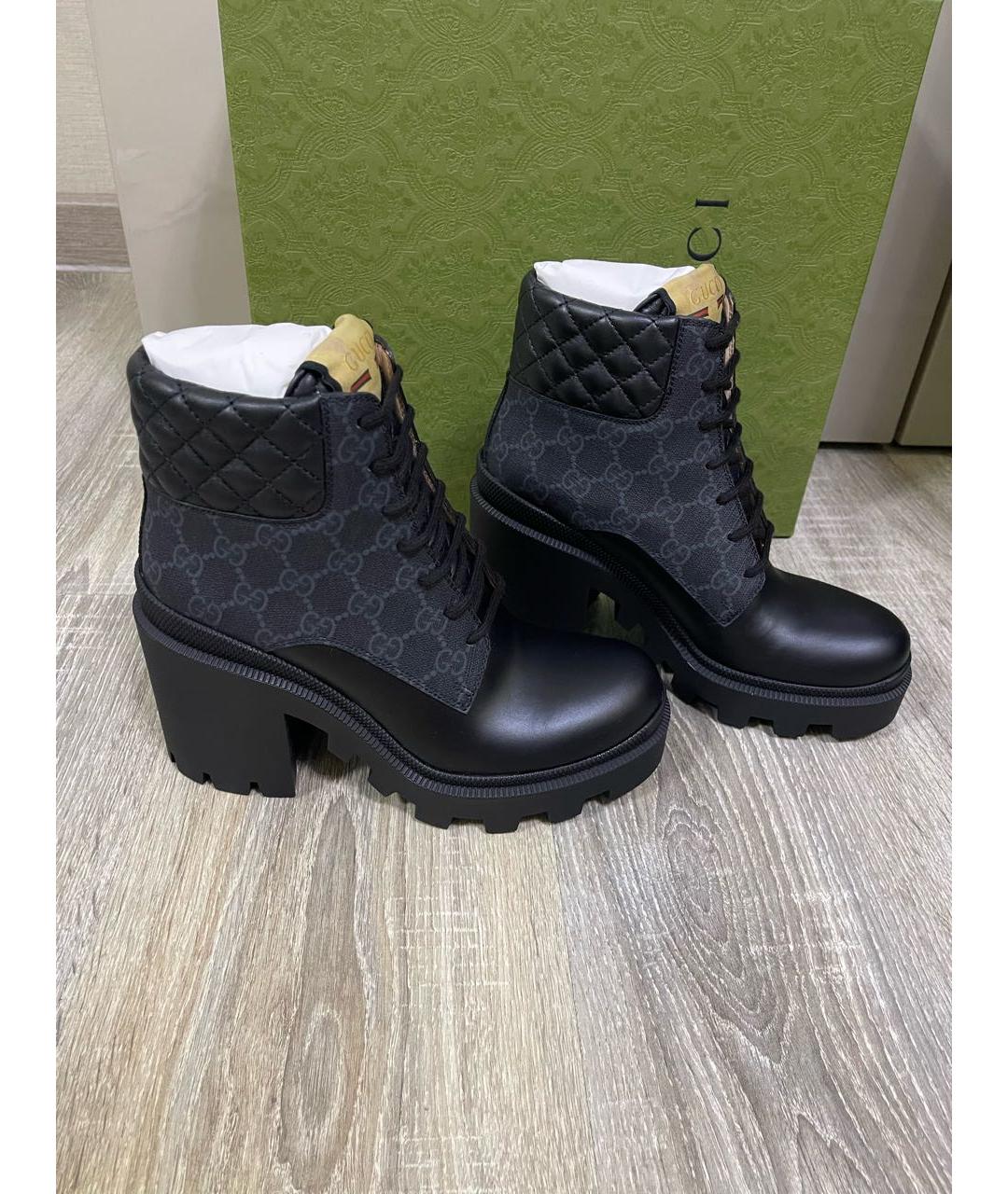 GUCCI Черные ботинки, фото 8