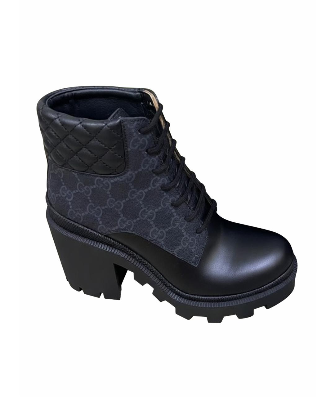 GUCCI Черные ботинки, фото 1