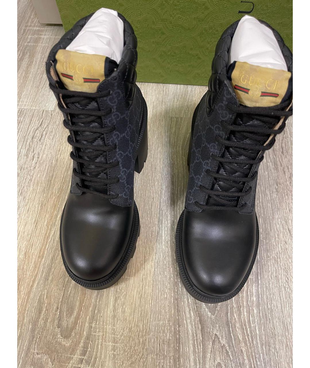 GUCCI Черные ботинки, фото 3