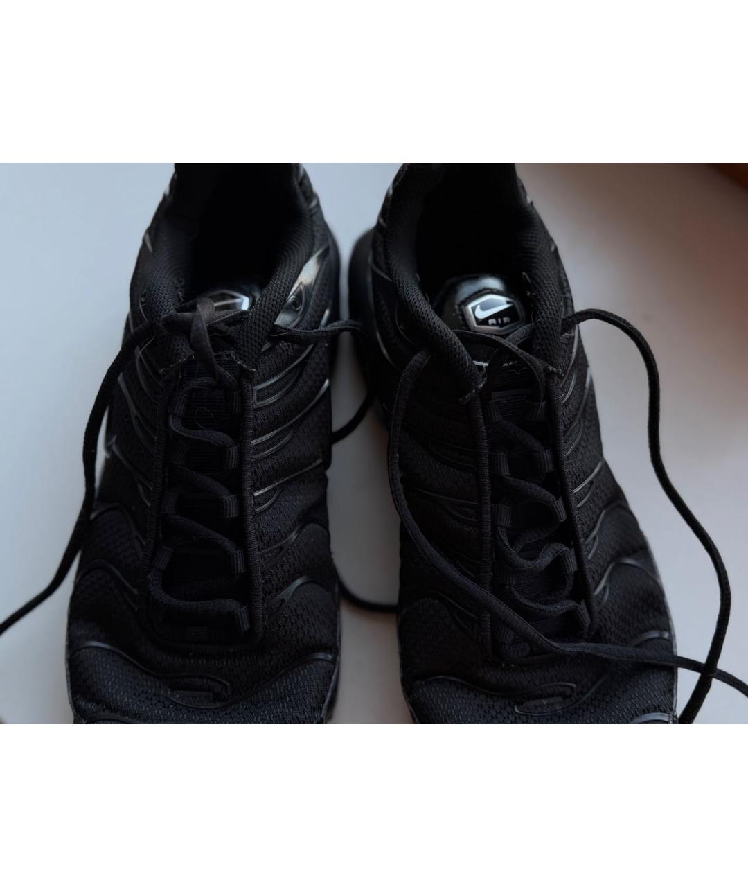 NIKE Черные текстильные низкие кроссовки / кеды, фото 2