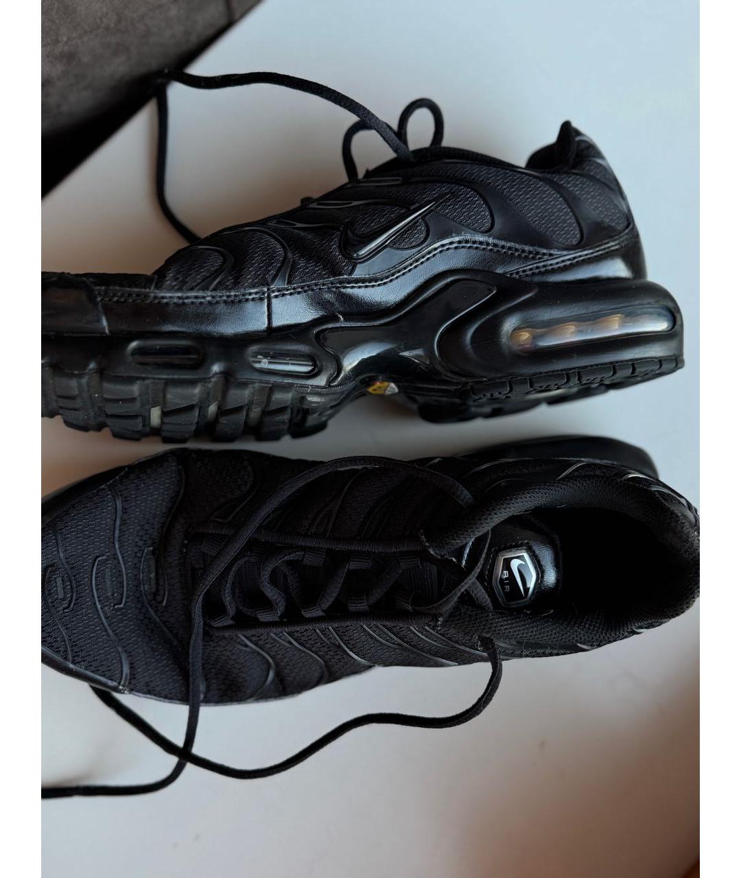 NIKE Черные текстильные низкие кроссовки / кеды, фото 7