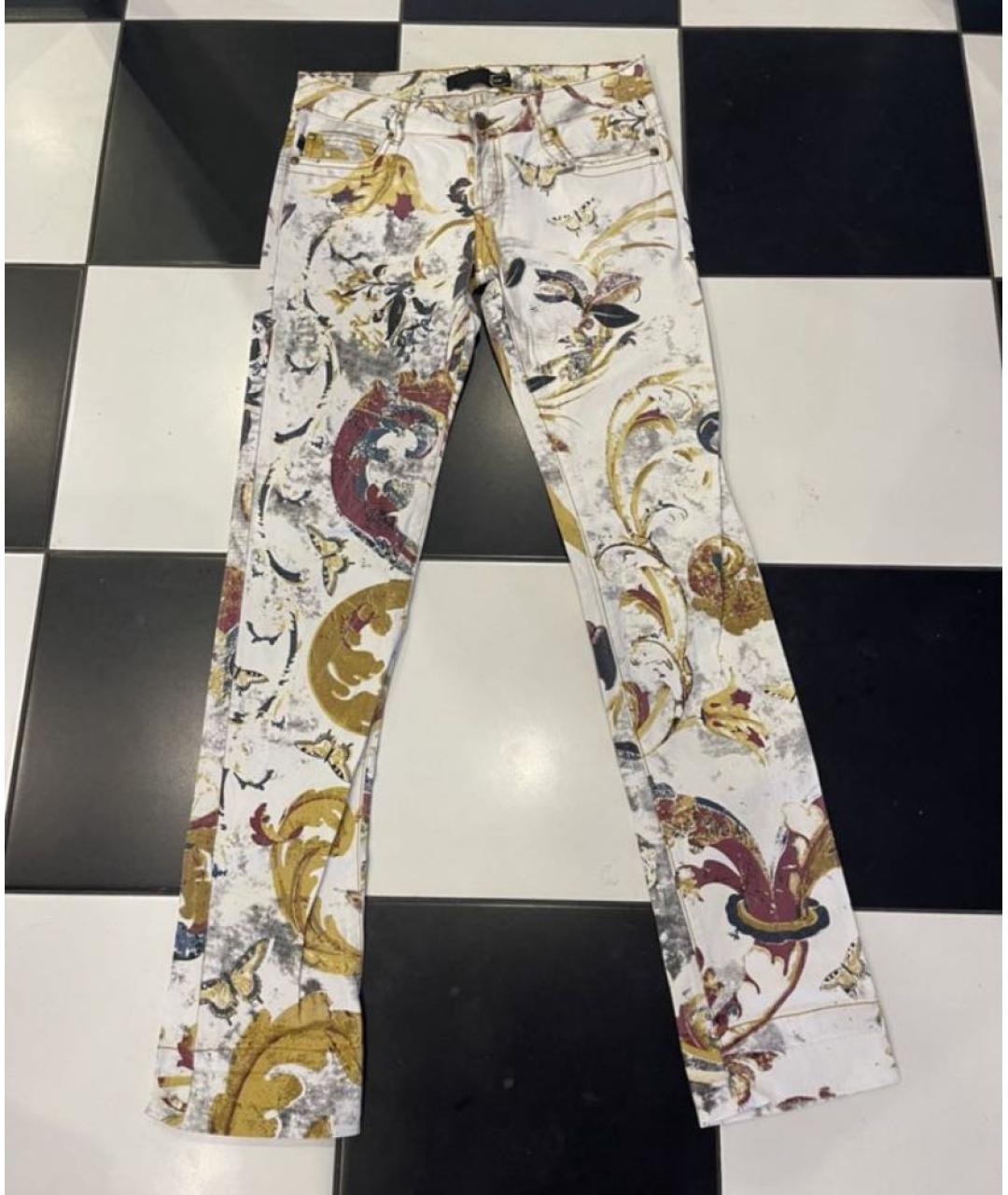 JUST CAVALLI Мульти хлопковые джинсы слим, фото 9