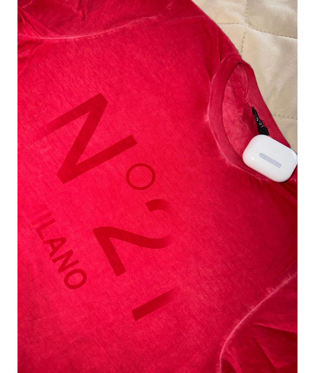 NO. 21 Красный хлопковый детская футболка / топ, фото 3