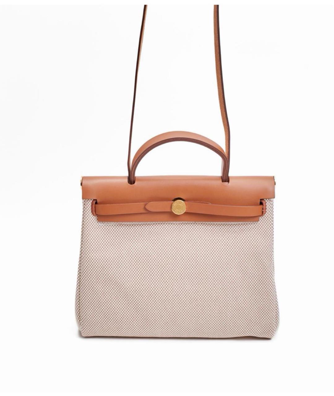 HERMES Коричневая кожаная сумка через плечо, фото 8