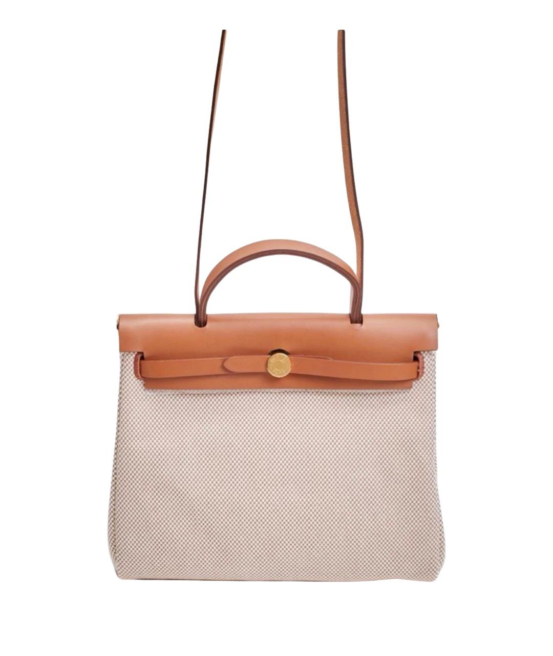 HERMES Коричневая кожаная сумка через плечо, фото 1