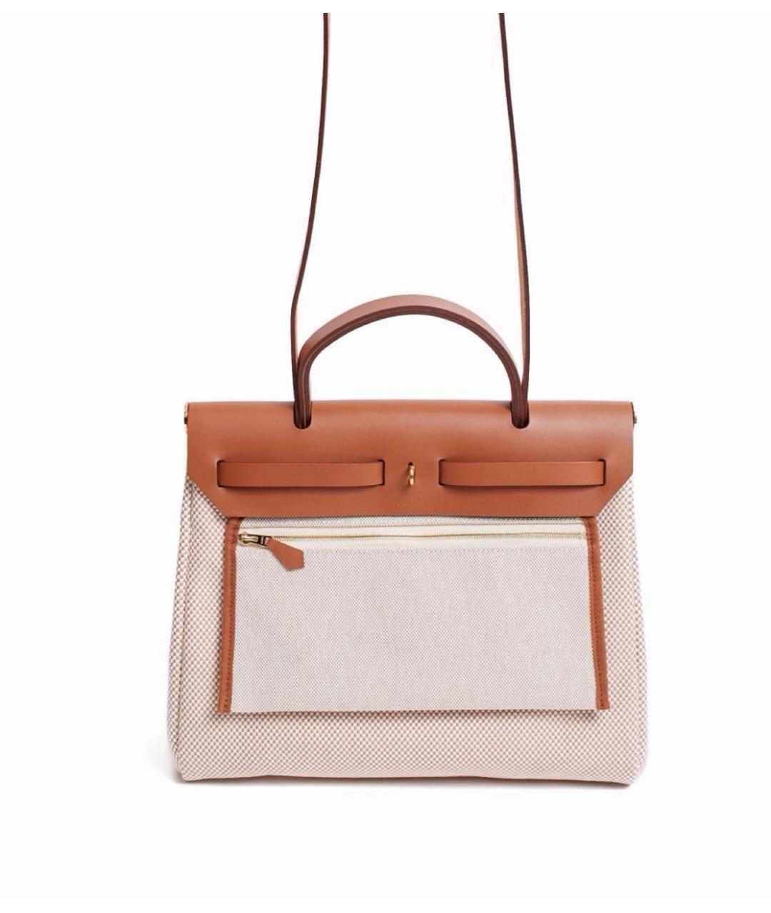 HERMES Коричневая кожаная сумка через плечо, фото 3