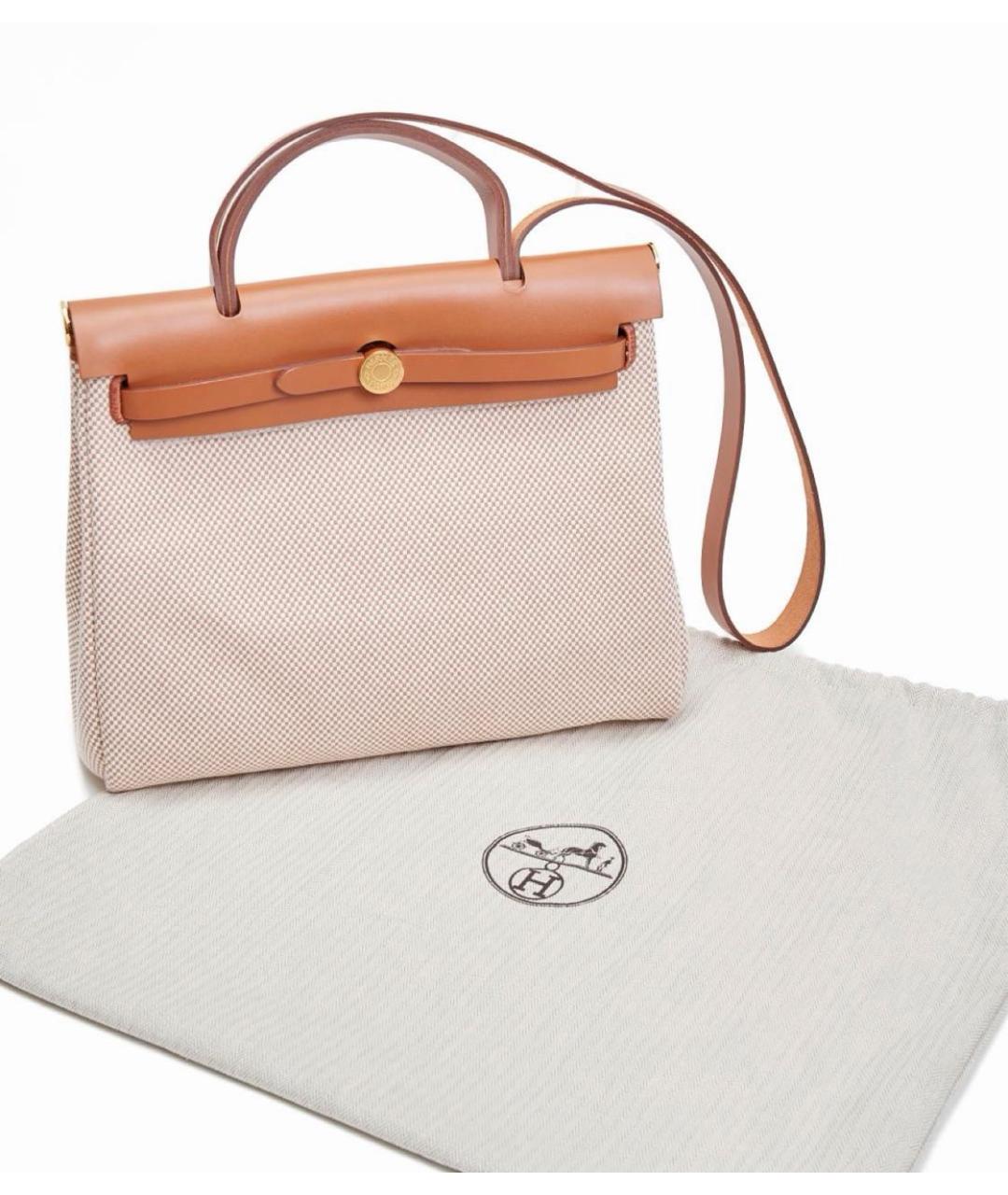 HERMES Коричневая кожаная сумка через плечо, фото 7