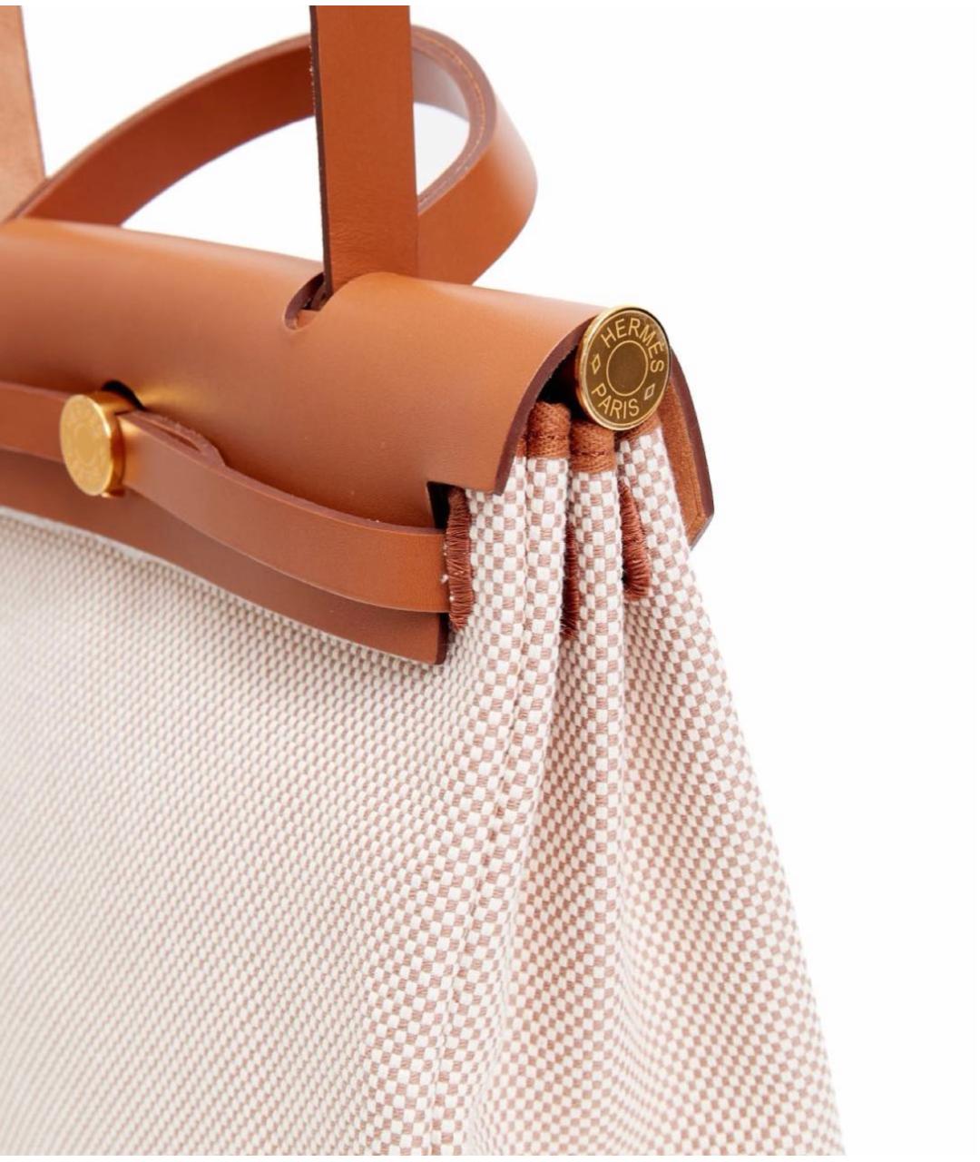 HERMES Коричневая кожаная сумка через плечо, фото 4