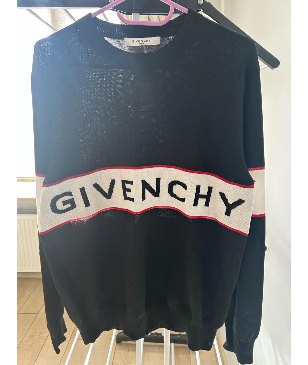 GIVENCHY Черный шерстяной джемпер / свитер, фото 4
