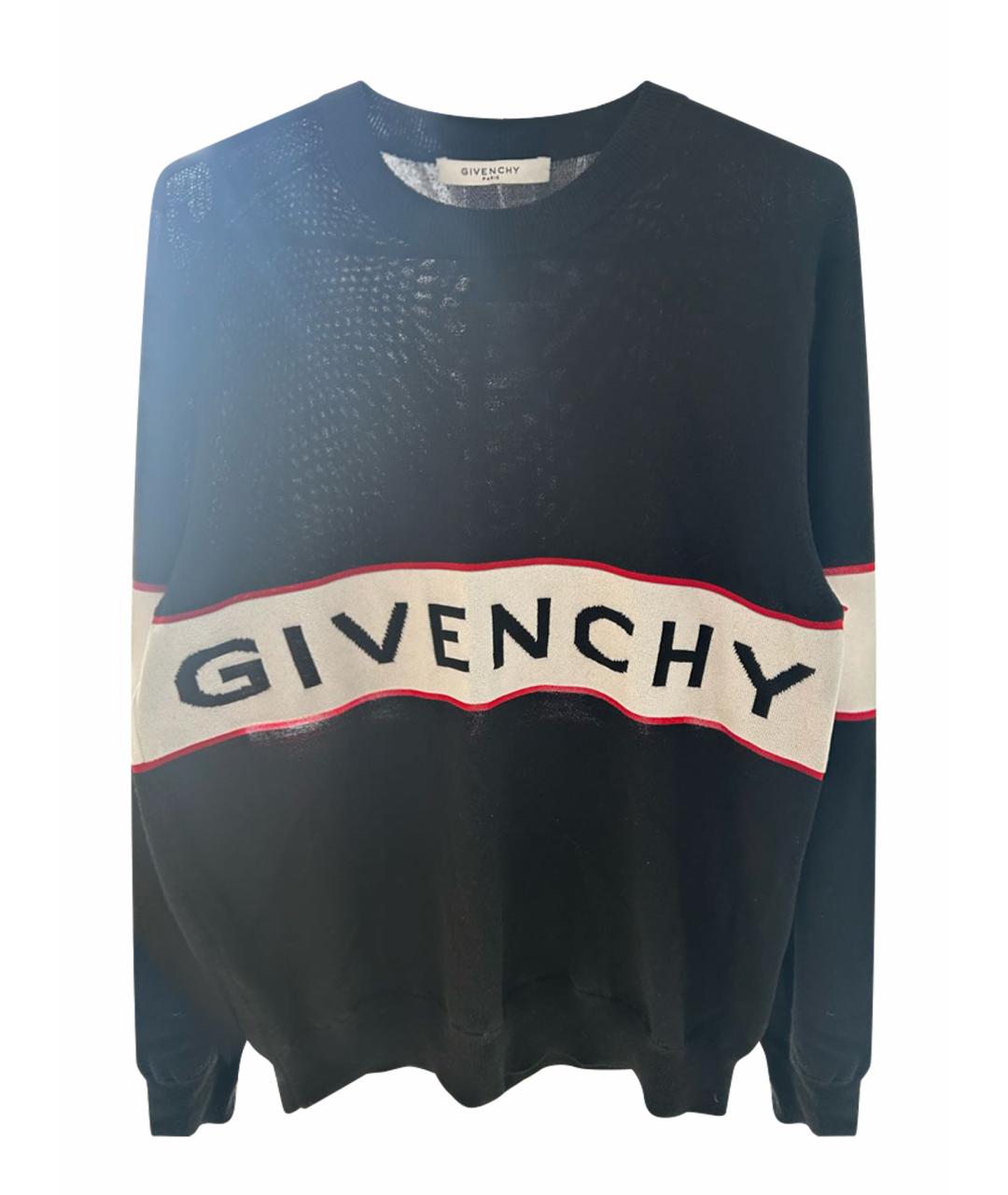 GIVENCHY Черный шерстяной джемпер / свитер, фото 1