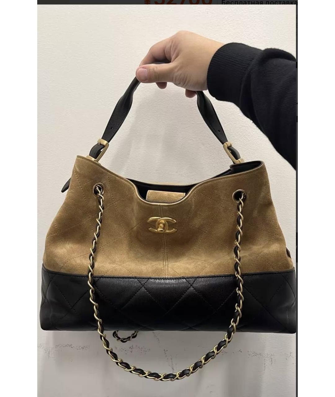 CHANEL Мульти кожаная сумка с короткими ручками, фото 4