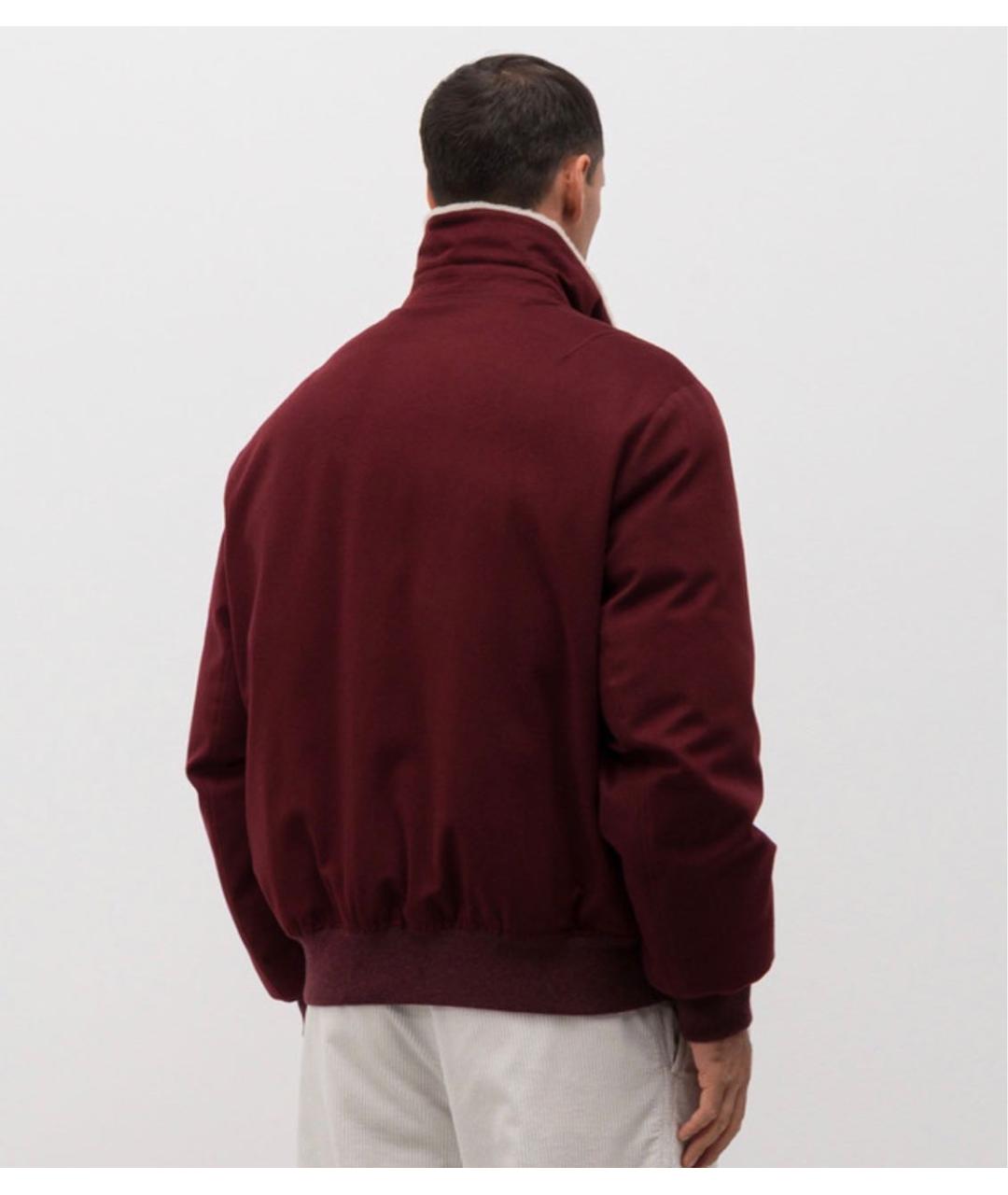 BRUNELLO CUCINELLI Бордовая шерстяная куртка, фото 4