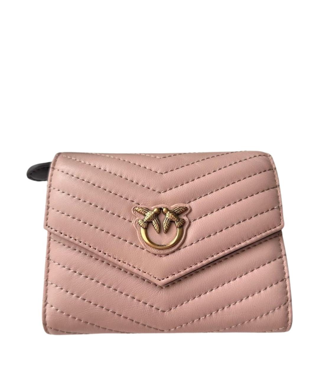 PINKO Розовый кожаный кошелек, фото 1