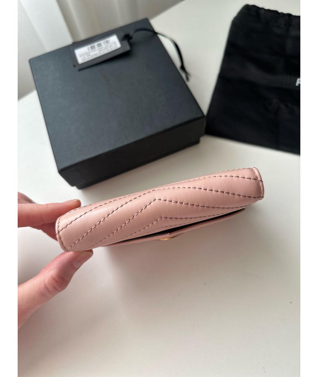 PINKO Розовый кожаный кошелек, фото 5