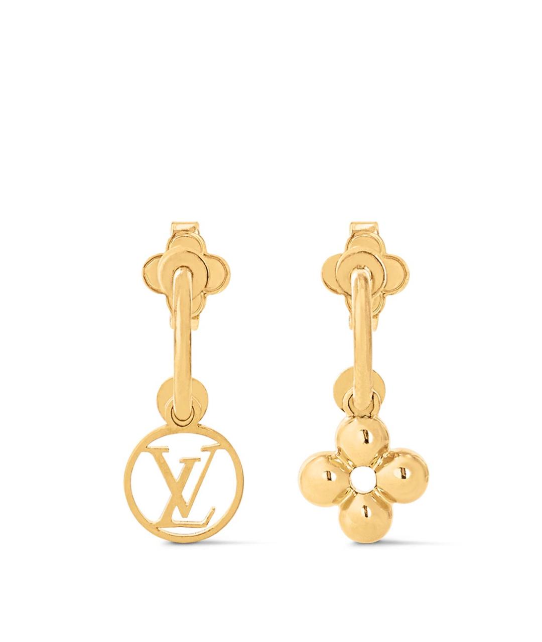 LOUIS VUITTON Золотые серьги, фото 9