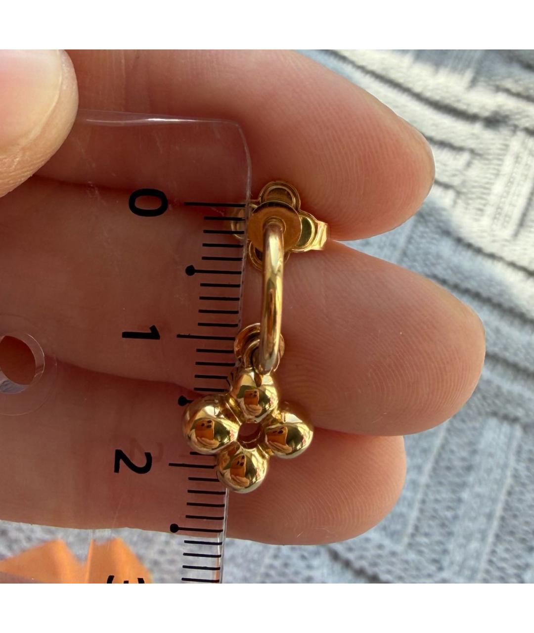 LOUIS VUITTON Золотые серьги, фото 6