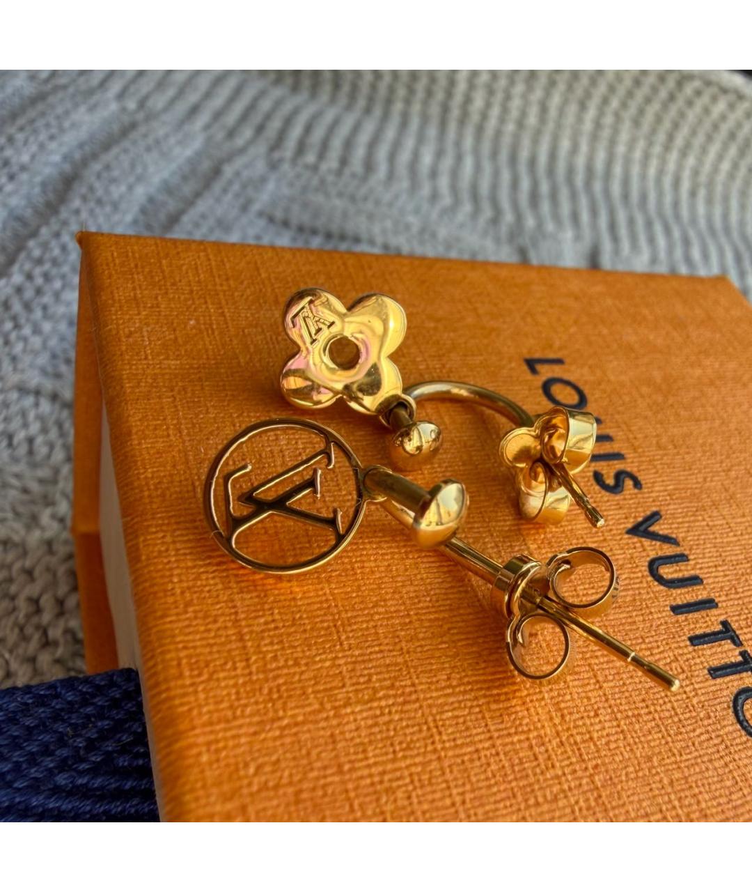 LOUIS VUITTON Золотые серьги, фото 5