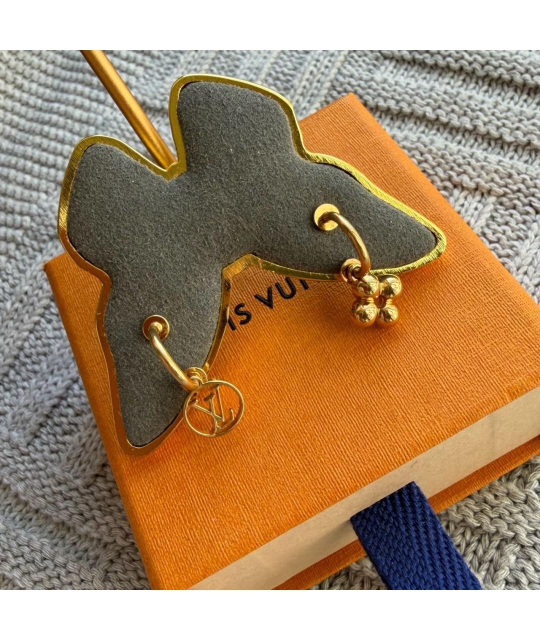 LOUIS VUITTON Золотые серьги, фото 8
