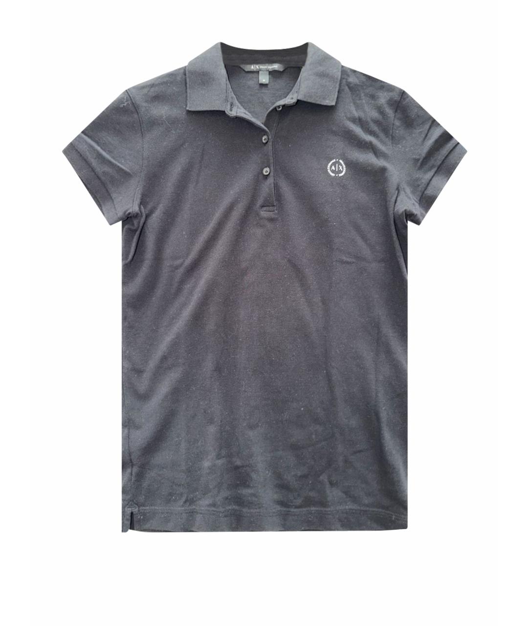 ARMANI EXCHANGE Черная хлопковая футболка, фото 1