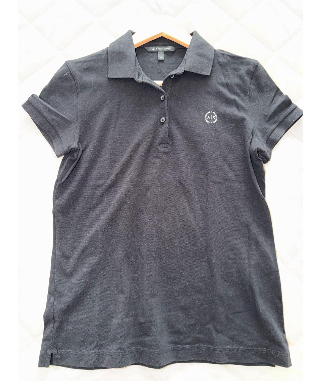 ARMANI EXCHANGE Черная хлопковая футболка, фото 5